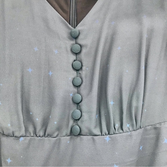 Wayward Fancies Ombre Star Drop Waist Midi Dress Blue Size Small - Picture 6 of 13